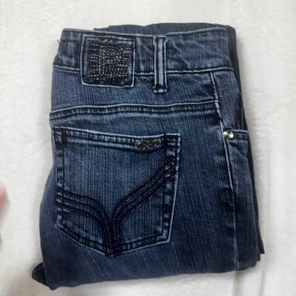 Point Zero Nicole Benisti Jeans Womens Size 9/10 Blue Dark Wash 31" Inseam